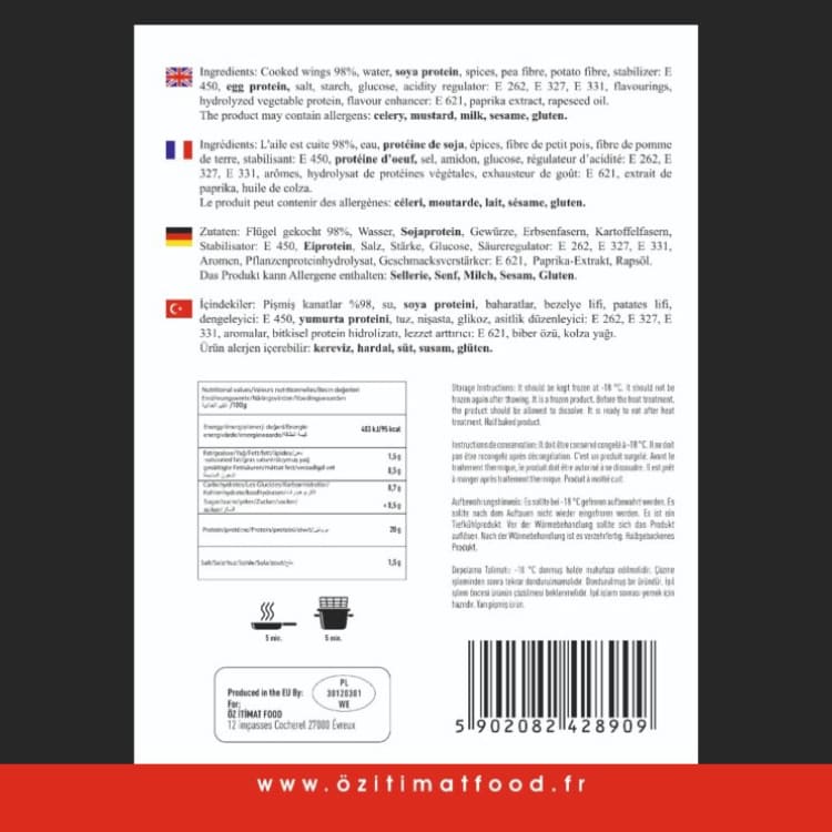 Chicken wings Classique 2000g